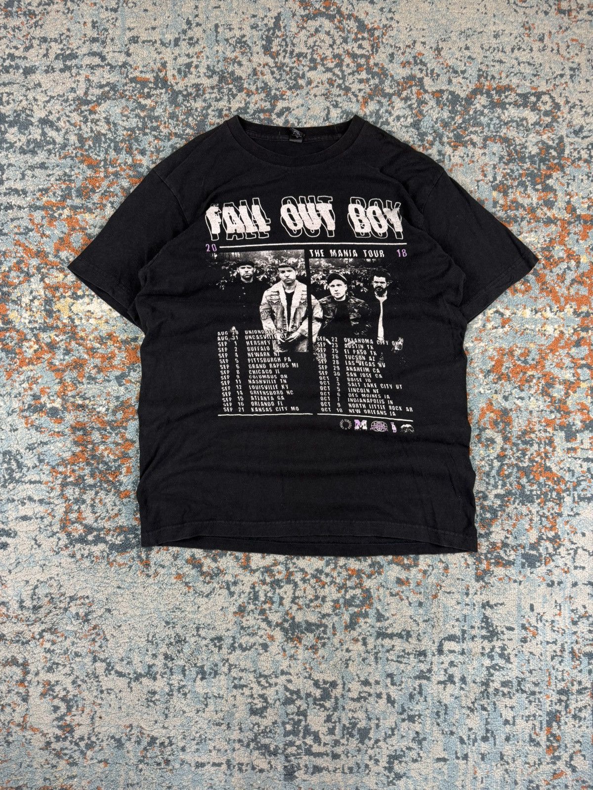 Vintage Fall Out Boy The Mania Tour 2018 Graphic Band Tee Hoodie, Sweatshirt | FlexRushtees.com