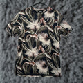 Express Shirt M Tall Abstract Tropical Leaf Print Resort Vacation Summer Island Shirt Men Mt