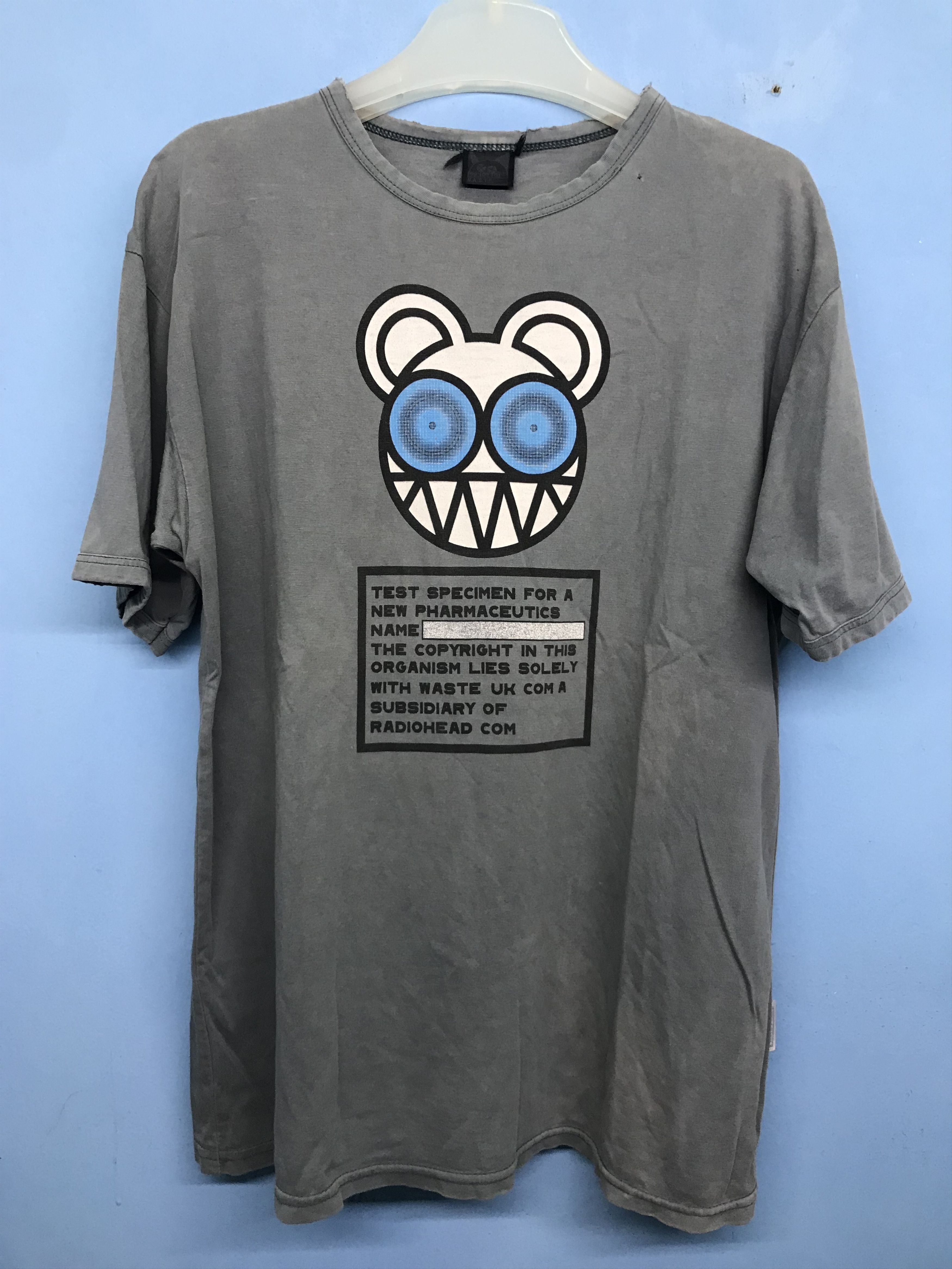 Radiohead Y2k Vintage Waste Label Kid A Bear Shirt Hoodie, Sweatshirt | FlexRushtees.com