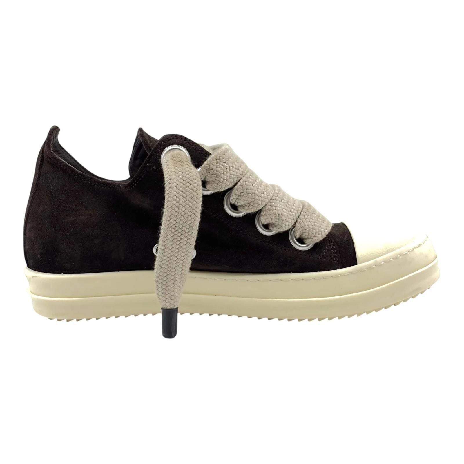 Owens Rick Owens Jumbo Lace Low Sneaks Mahogany Lightly Worn