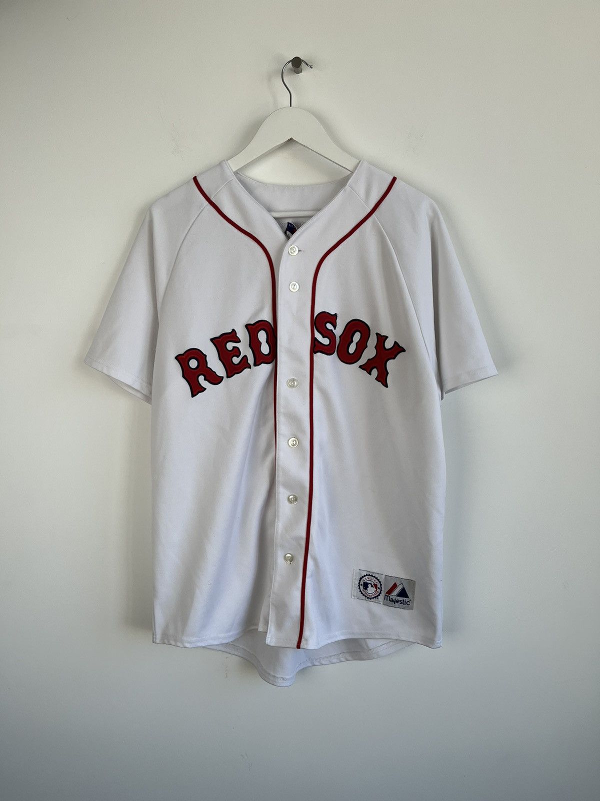 Vintage Majestic Boston Red Sox Mlb White Jersey