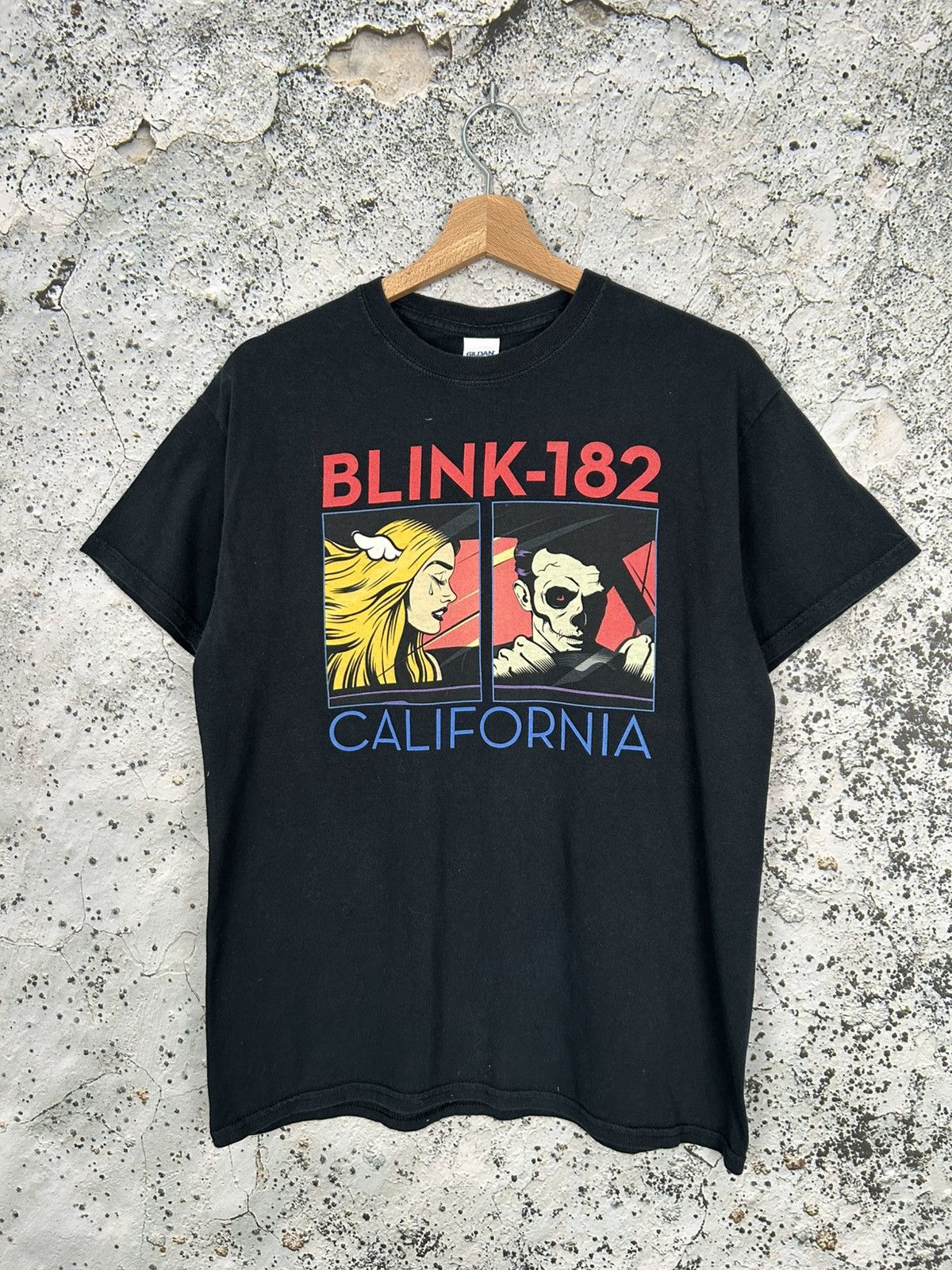 Band Tees Blink 182 Punk Rock Graphic Tee Vintage Avant Garde Horror Hoodie, Sweatshirt | FlexRushtees.com