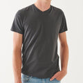Assaraf Patrick Assaraf Pima Cotton Stretch V Neck T Shirt Grey Xxl Hoodie, Sweatshirt | FlexRushtees.com