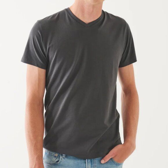 Assaraf Patrick Assaraf Pima Cotton Stretch V Neck T Shirt Grey Xxl Hoodie, Sweatshirt | FlexRushtees.com