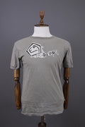 Designer E9 Gray Big Logo Short Sleeve Summer T Shirt Size M Hoodie, Sweatshirt | FlexRushtees.com