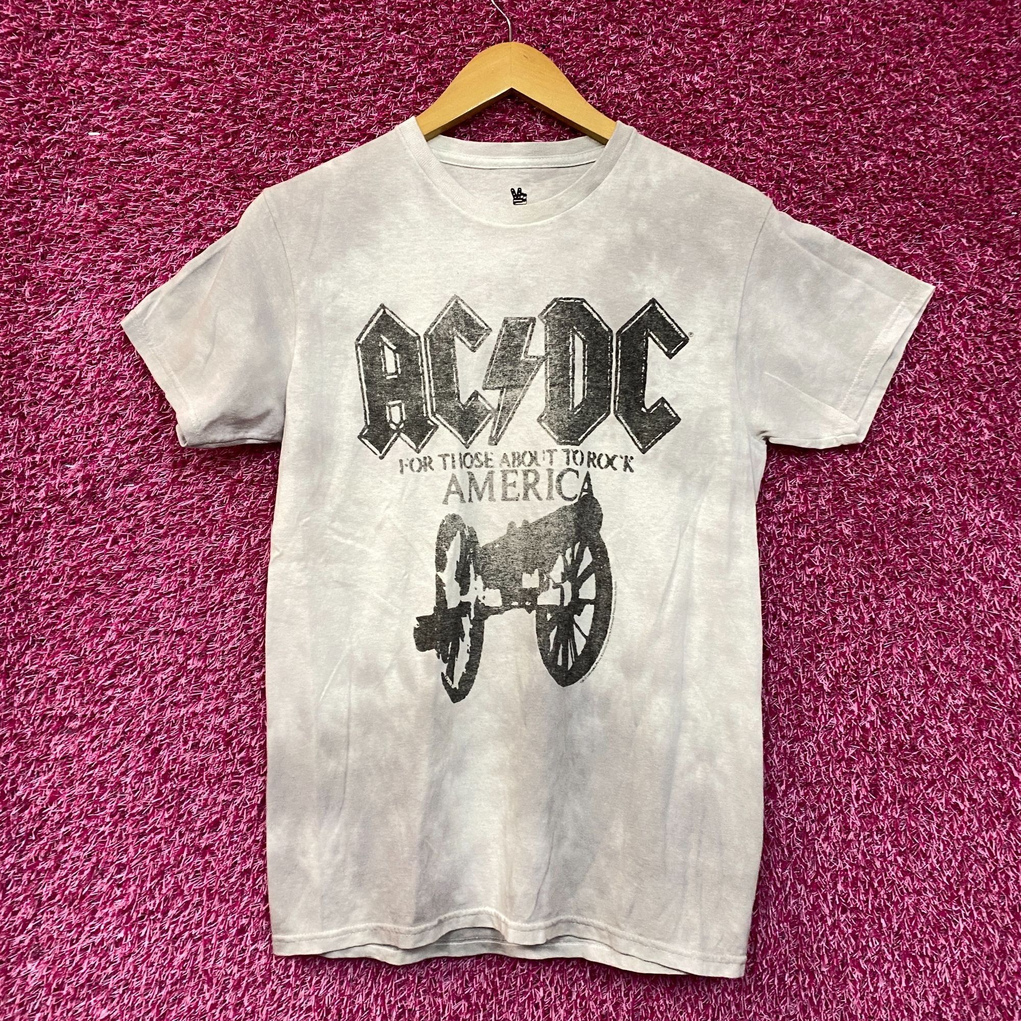 Junk Food Acdc For Those About To Rock America Tie Dye Tshirt Size Ext