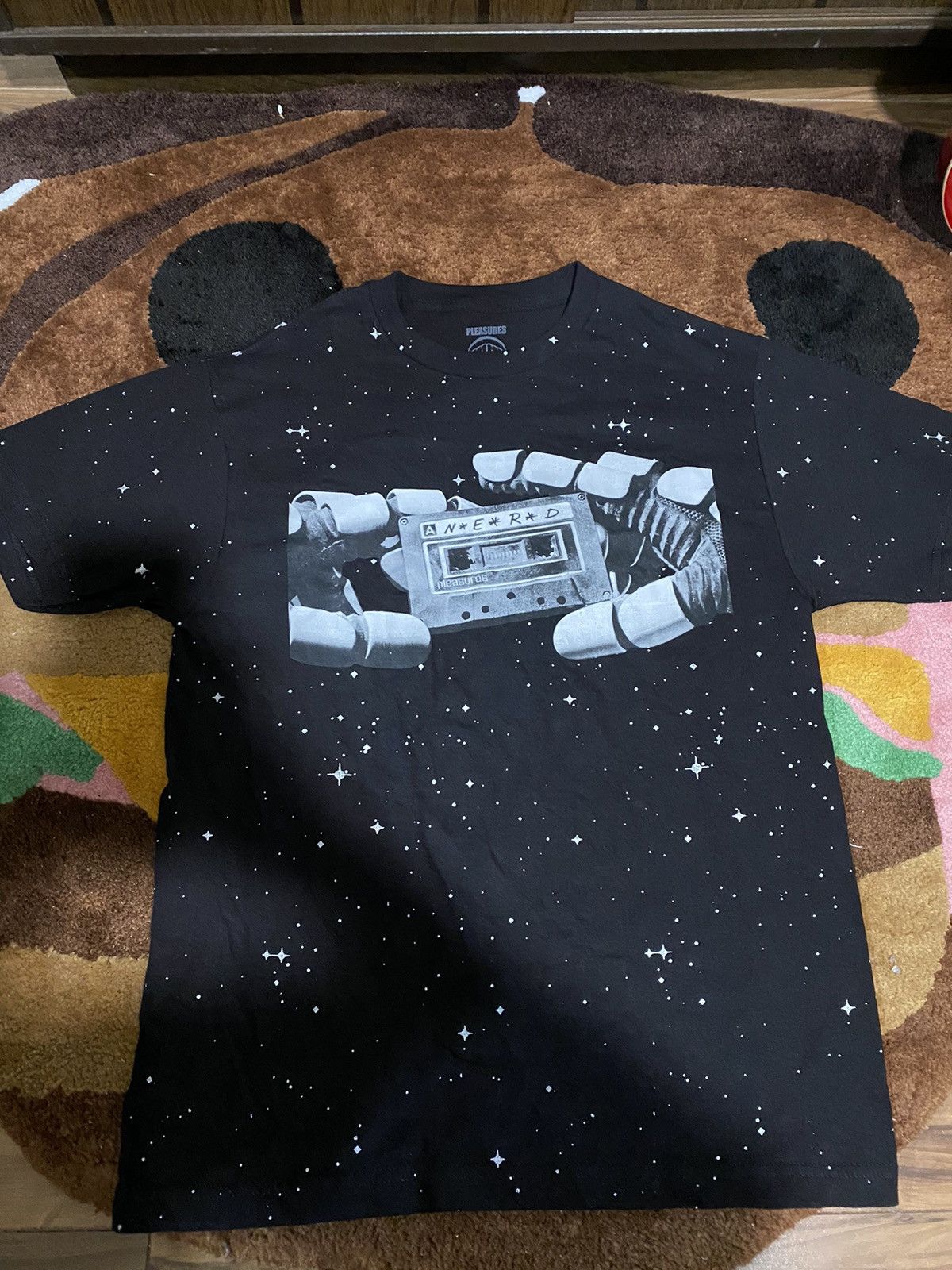 Nerd X Pleasures Space Tee Black