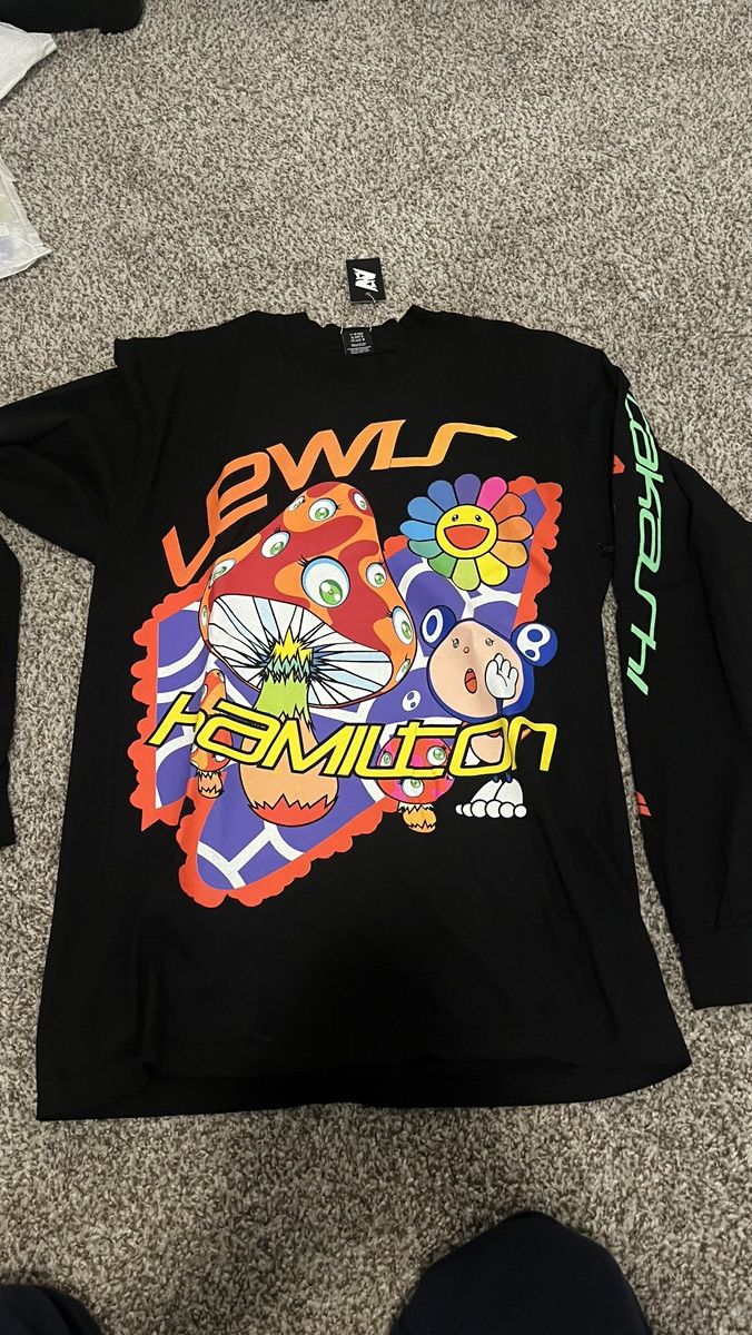 Murakami Takashi Murakami Lewis Hamilton 44 Psychedelic Tee Sz M
