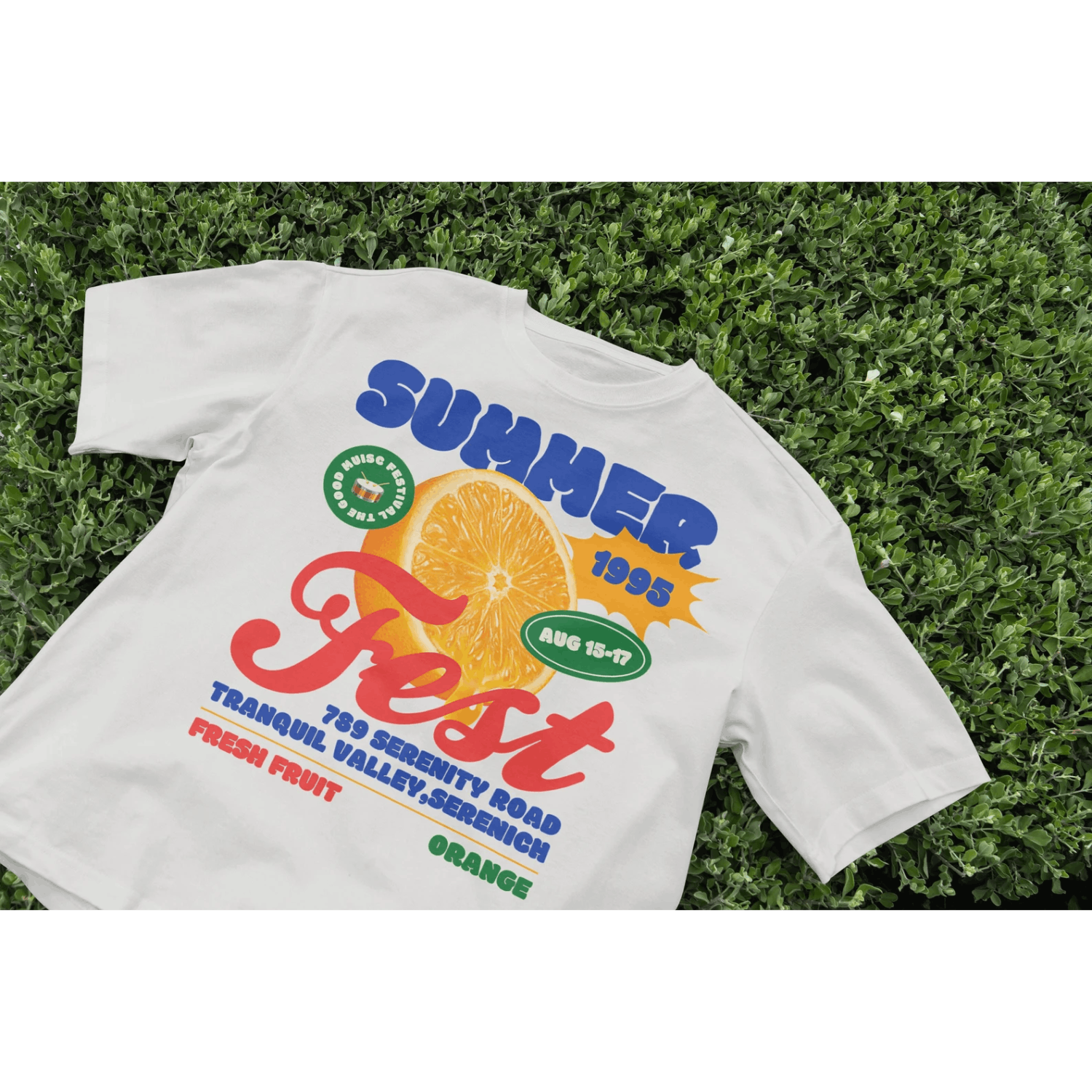 Vintage Retro Summer Fest T Shirt Cute Tropical Fruit Tee
