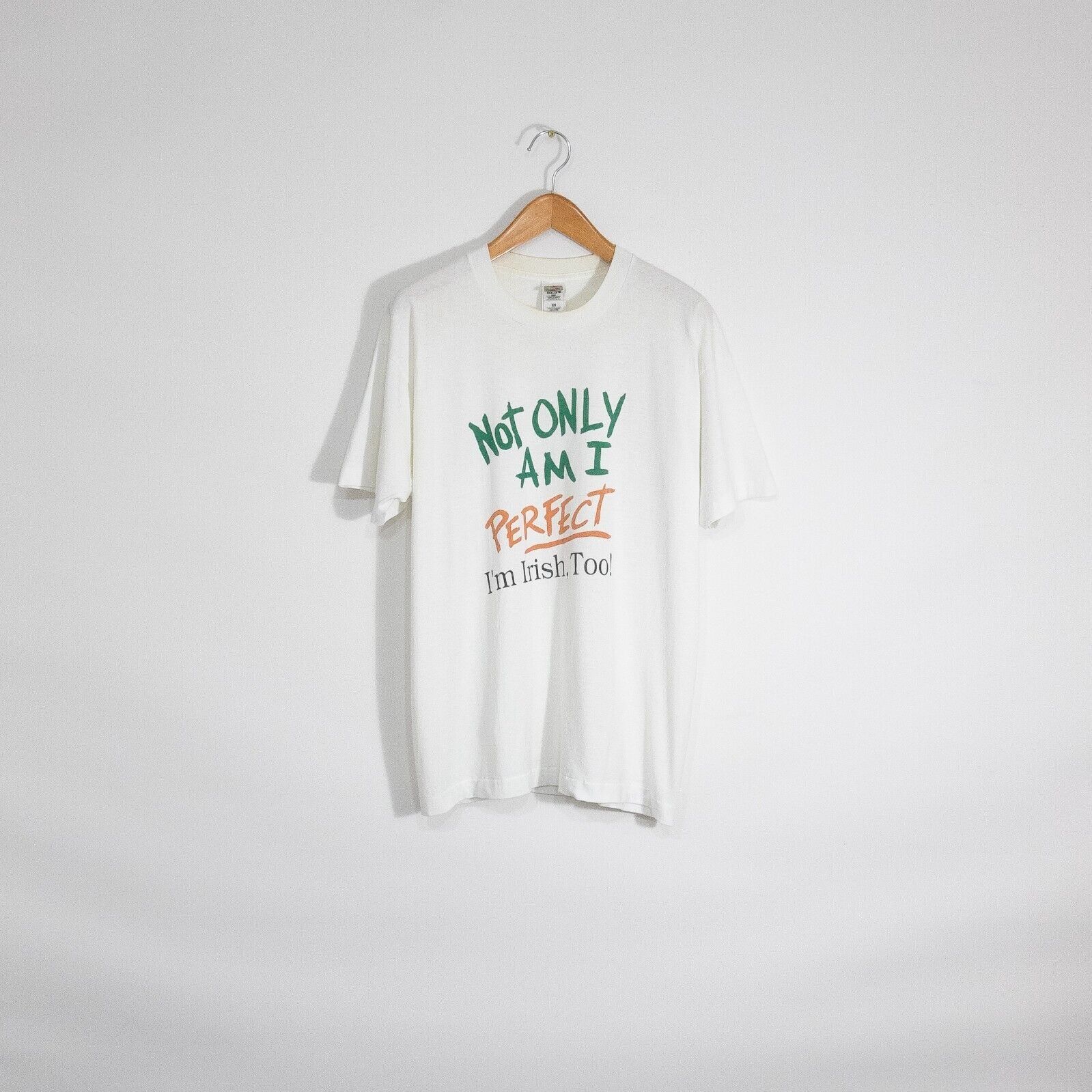 Vintage 90s Funny Irish T Shirt Xl Humor Distressed Faded Hoodie, Sweatshirt | FlexRushtees.com