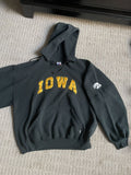 Vintage 90s Russel Iowa Full Embroidered Hoodie