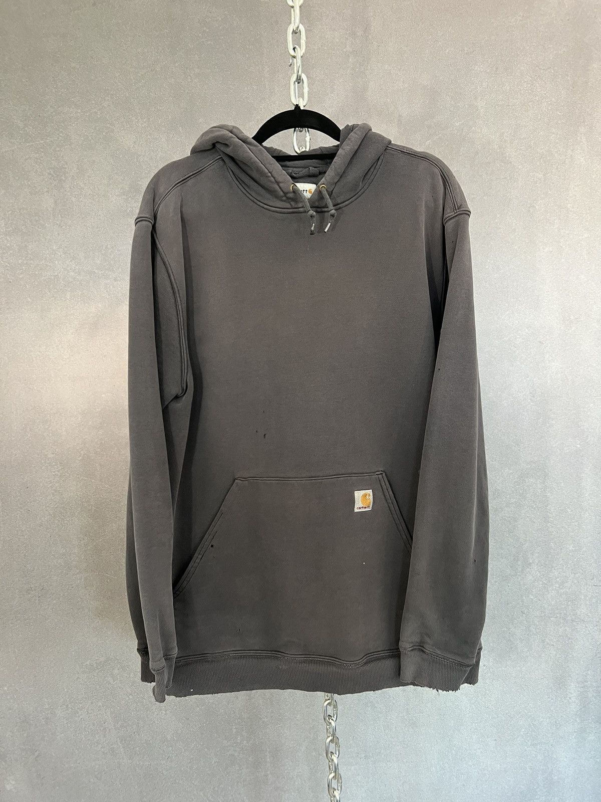 Vintage 90s Carhartt Sun Faded And Distressed Hoodie Size Xl T-Shirts, Sweatshirt | FlexRushtees.com