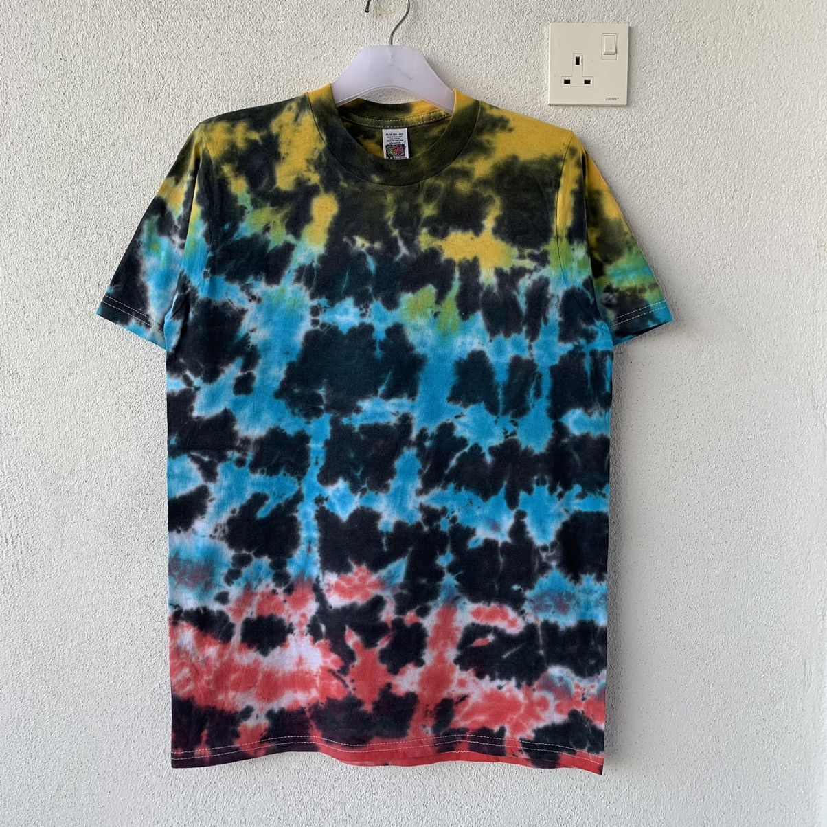 Vintage Fruit Of The Loom T Shirt Tie Dye Design