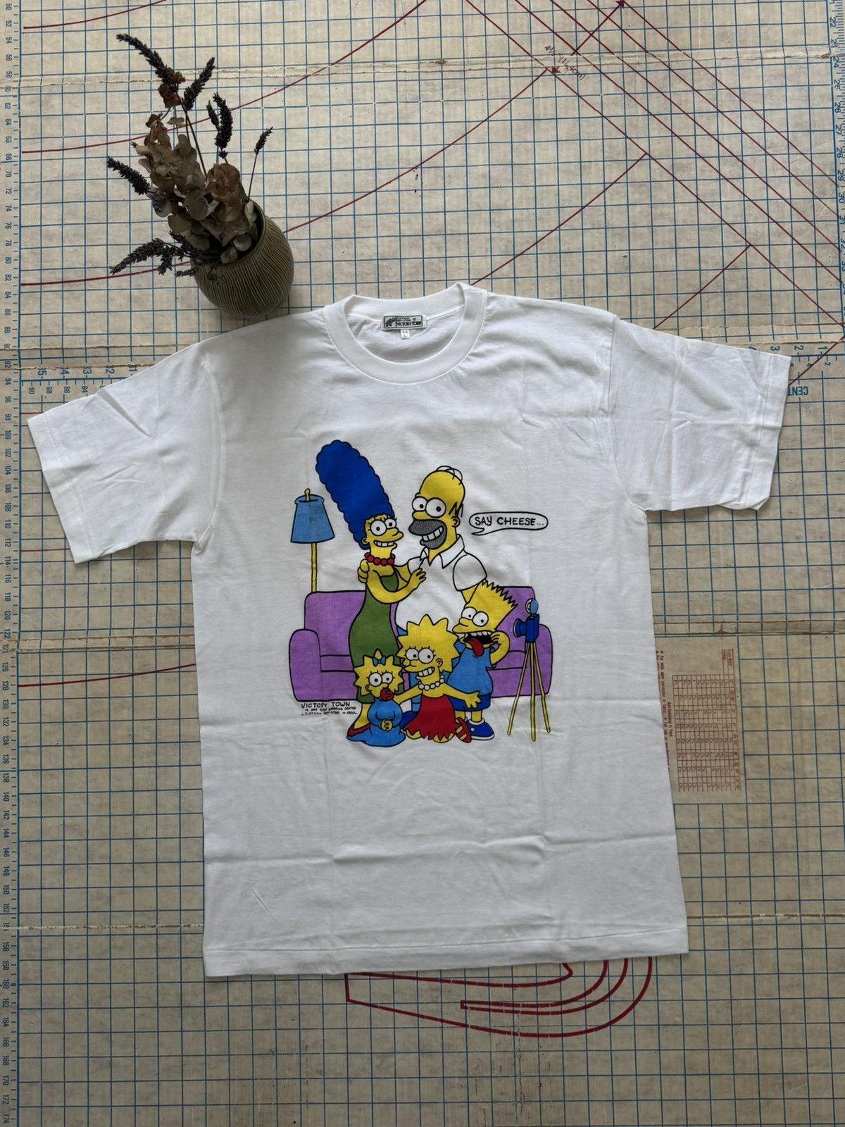 Vintage The Simpsons Say Cheese Bootleg Tee Fits Medium Hoodie, Sweatshirt | FlexRushtees.com