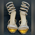 Other Charlotte Russe Strappy Spiral Block Heel Shoes Sz 6 Gold T-Shirts, Hoodie, Sweatshirt | AU16VibeMintTees.com