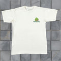 Vintage Grim Days Cotton T Shirt Men Small White Psychedelic Mushroom Graphic Tee Short Slee