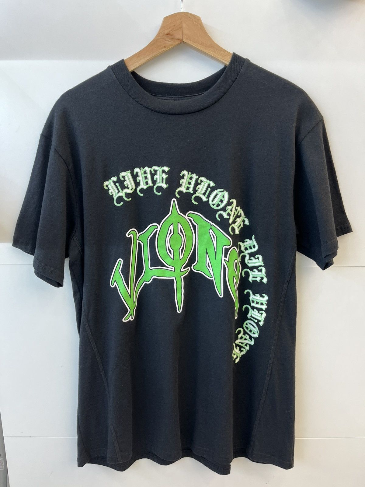 Vlone Old English Tee Black Hoodie, Sweatshirt | FlexRushtees.com