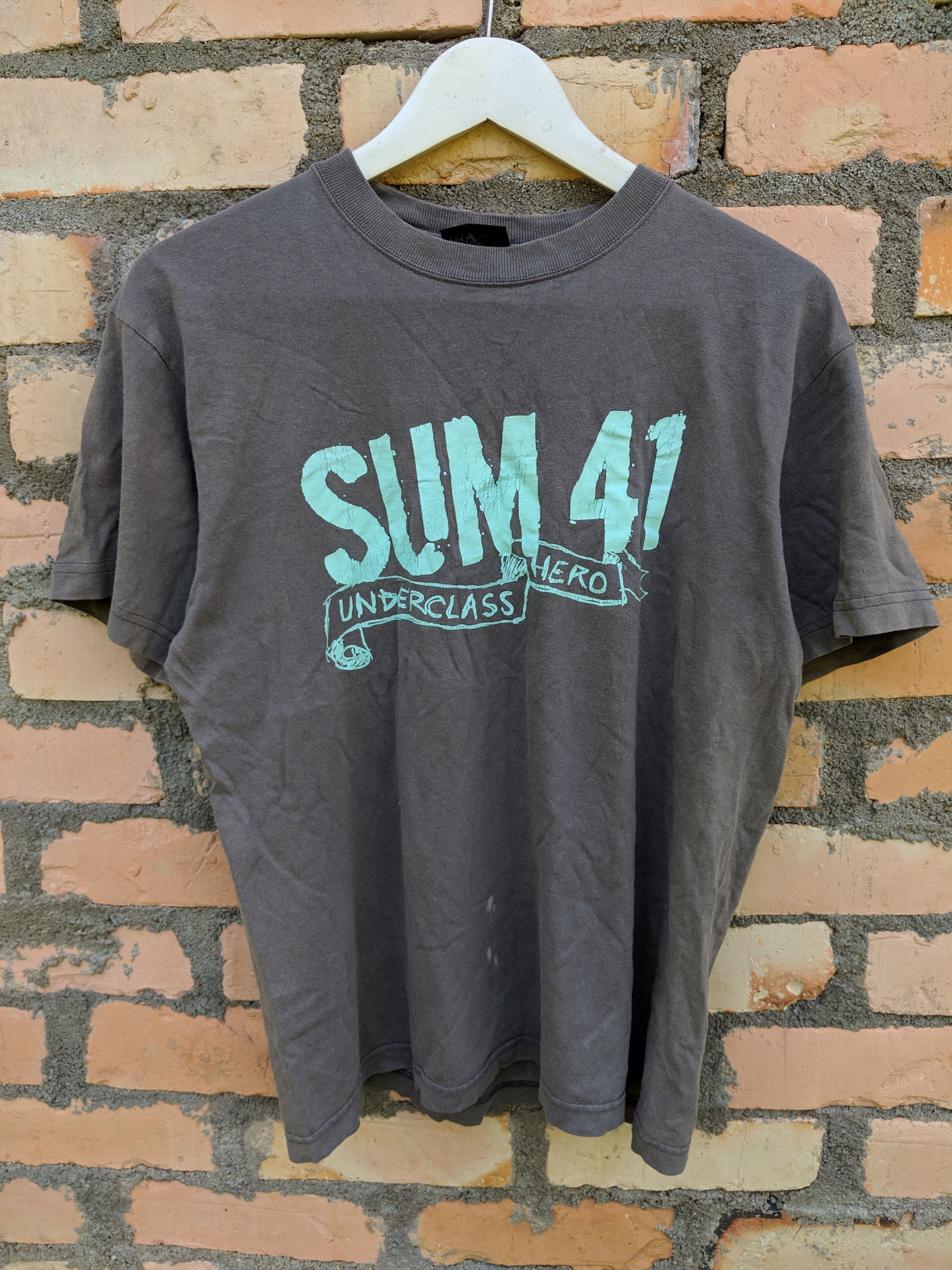 Tees Band Tee 90s Sum 41 Graphic Print Tee Medium Size Hoodie, Sweatshirt | FlexRushtees.com