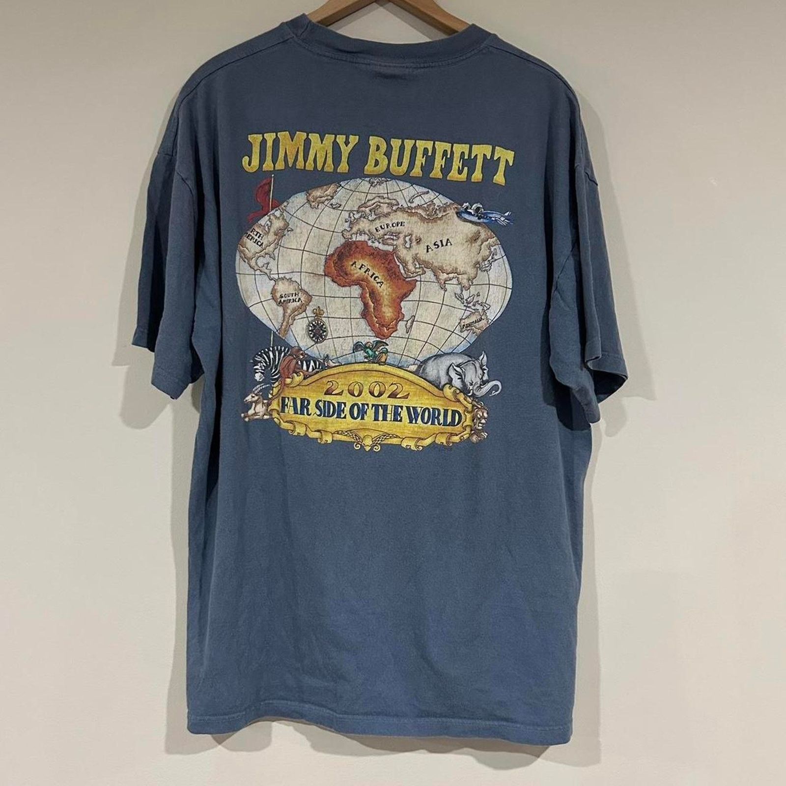 Giant Vintage 2002 Jimmy Buffet Far Side Of The World Tee Shirt