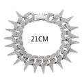Jewelry 2 3cm Width Spike Diamond Shining Bracelet