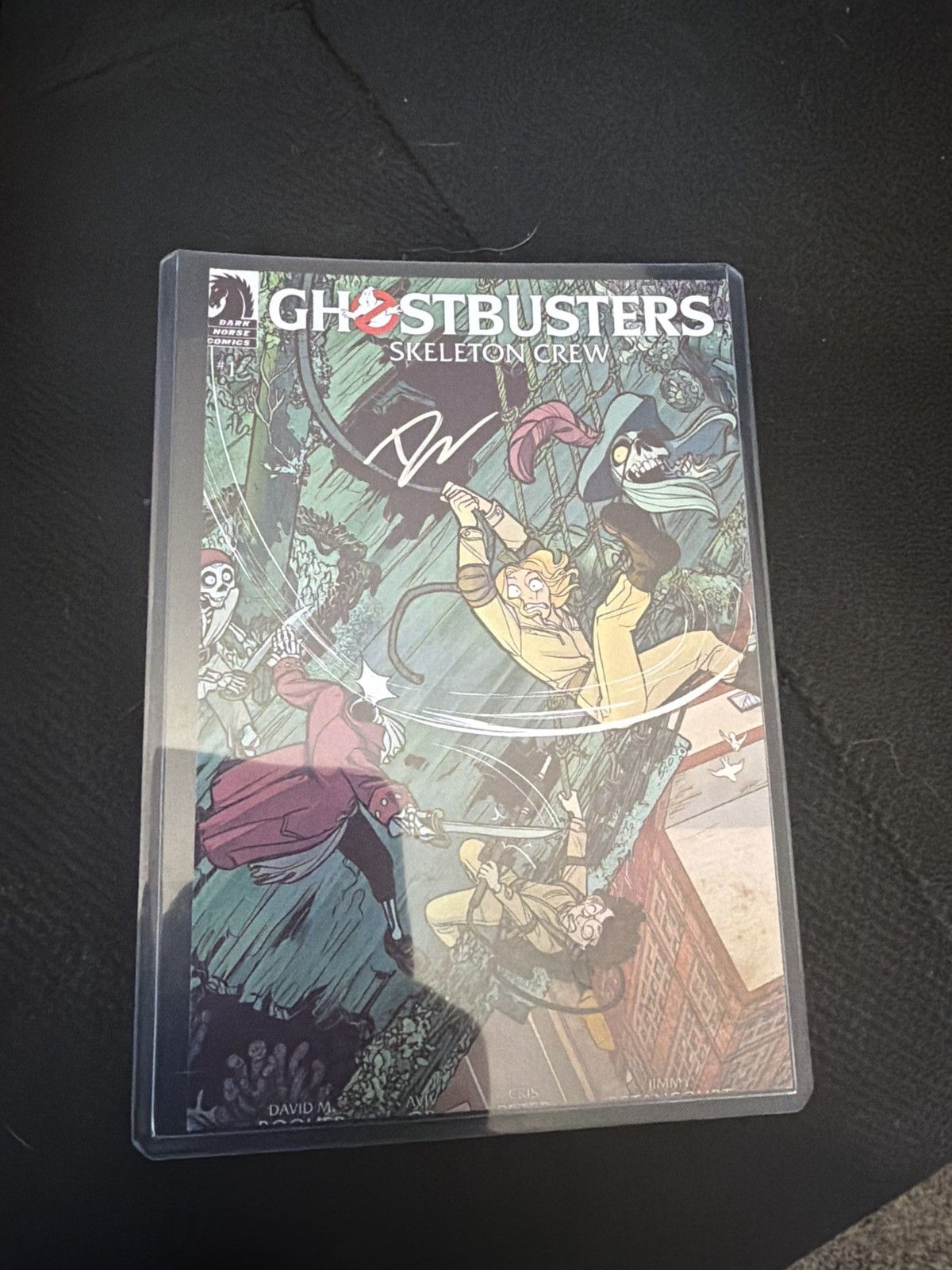 Hypebeast Autographed Ghostbusters Skeleton Crew Comic Cover