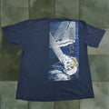 Nautica Shirt Adult Xl Blue Sailing Ocean Beach Big Graphic Tee Y2k American