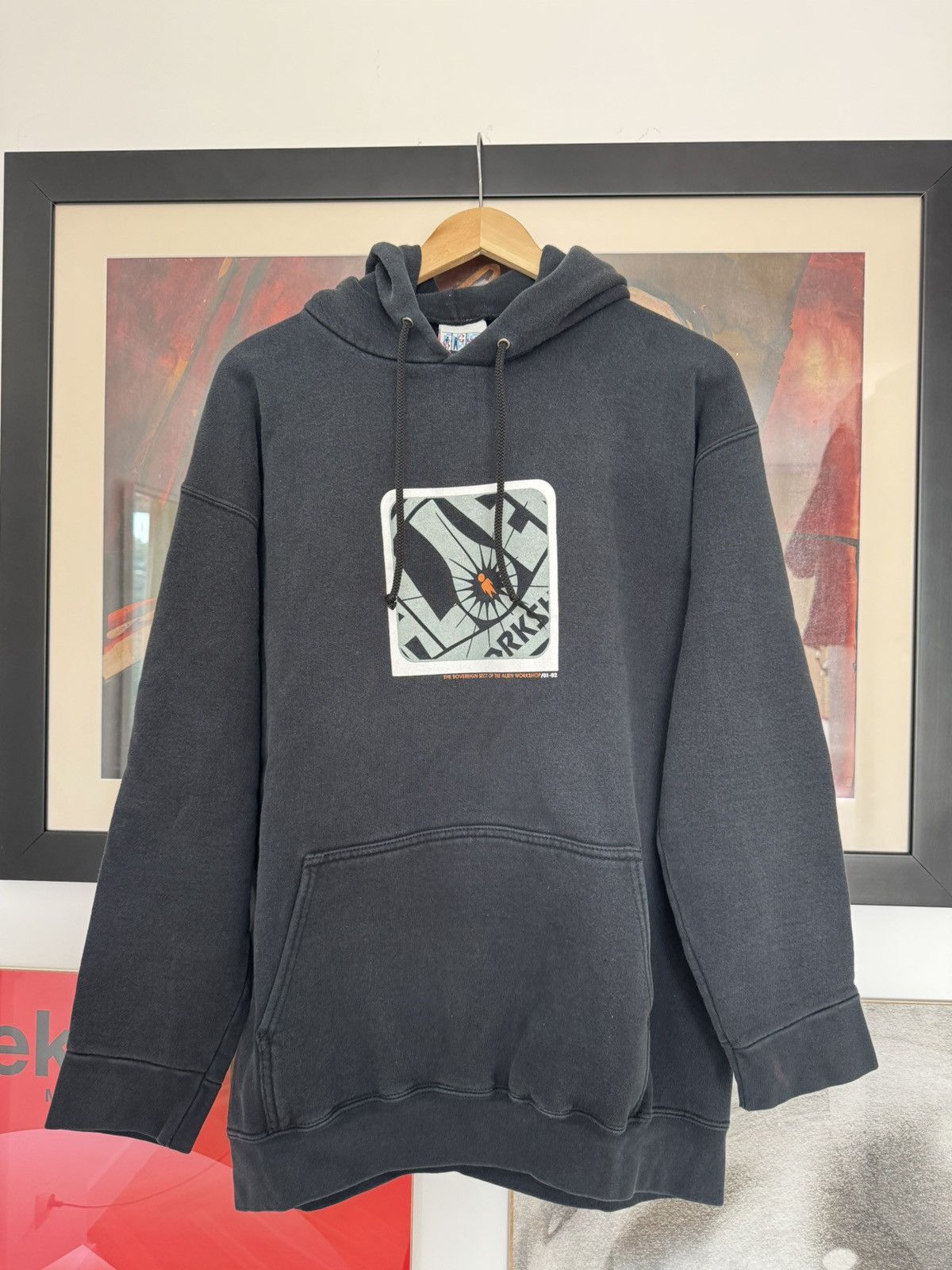 Toy Machine X Vintage Alien Workshop Vintage 90s Skate Hoodie Made In Usa Hype