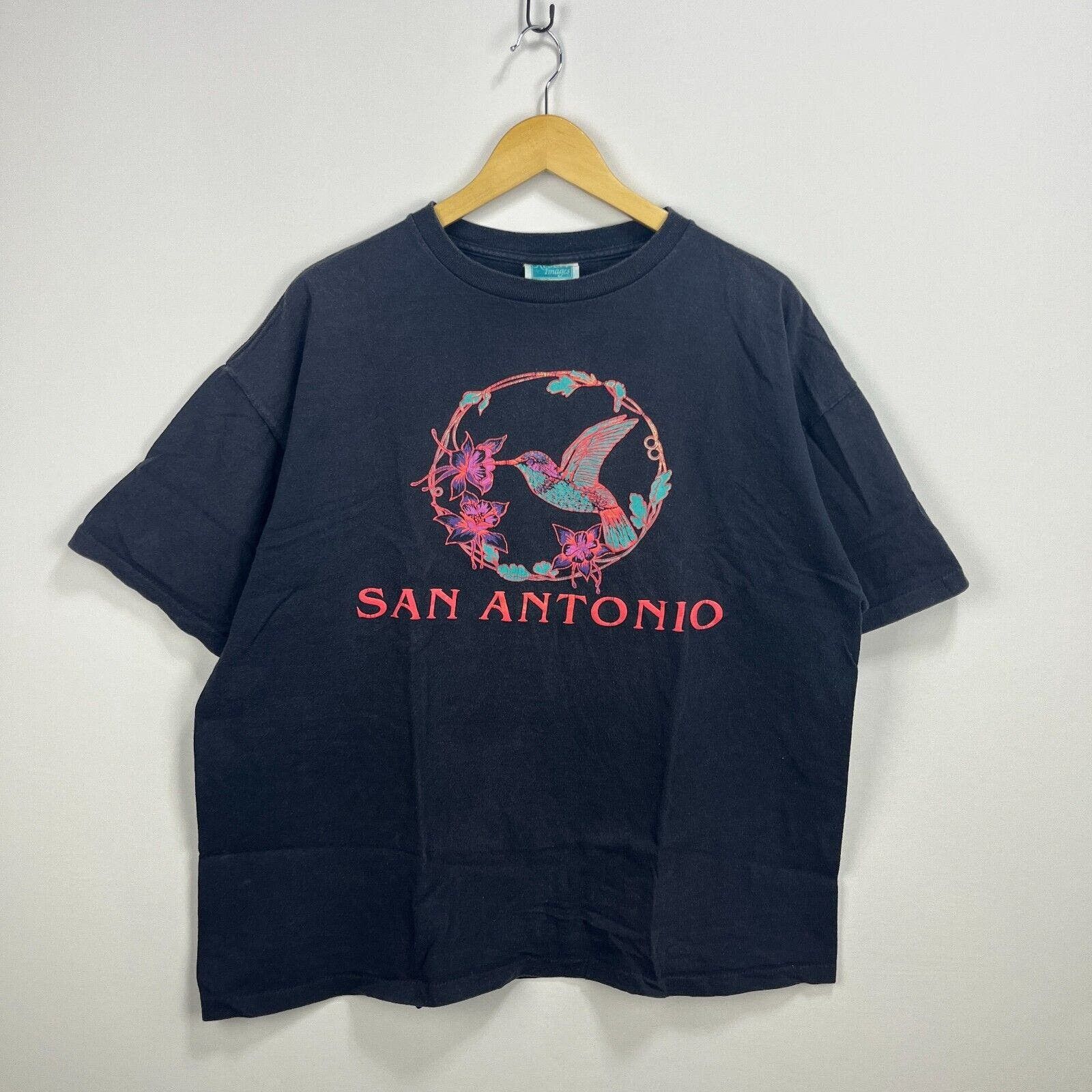 Vintage 90s Texas San Antonio T Shirt Spurs Souvenir Faded Hoodie, Sweatshirt | FlexRushtees.com