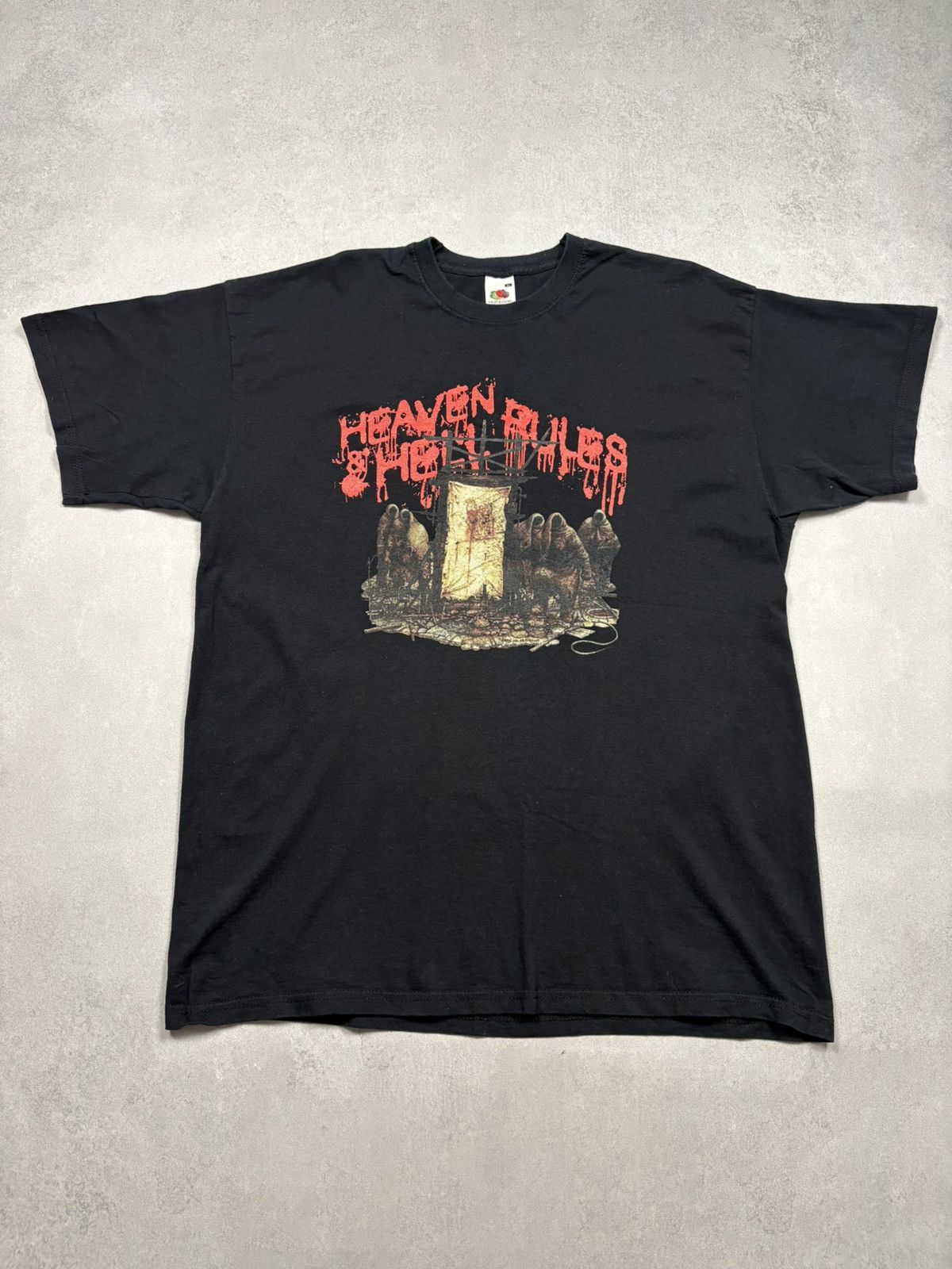 Band Tees Heaven Hell Rules Uk Tour 2007 Vintage Band T Shirt Rock Hoodie, Sweatshirt | FlexRushtees.com