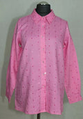 Factory Quacker Factory Shirt 100 Linen Size Uk12 14 Label M Usa