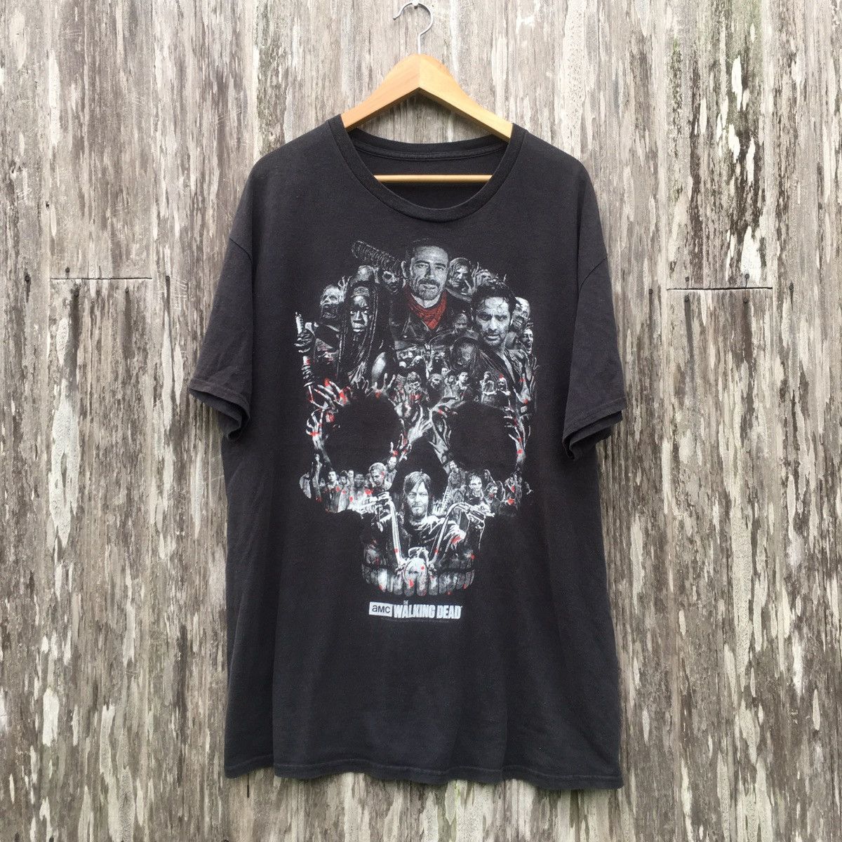 Expert Horror Thrashed Faded The Walking Dead Horror Movie Oversized Tee Hoodie, Sweatshirt | FlexRushtees.com