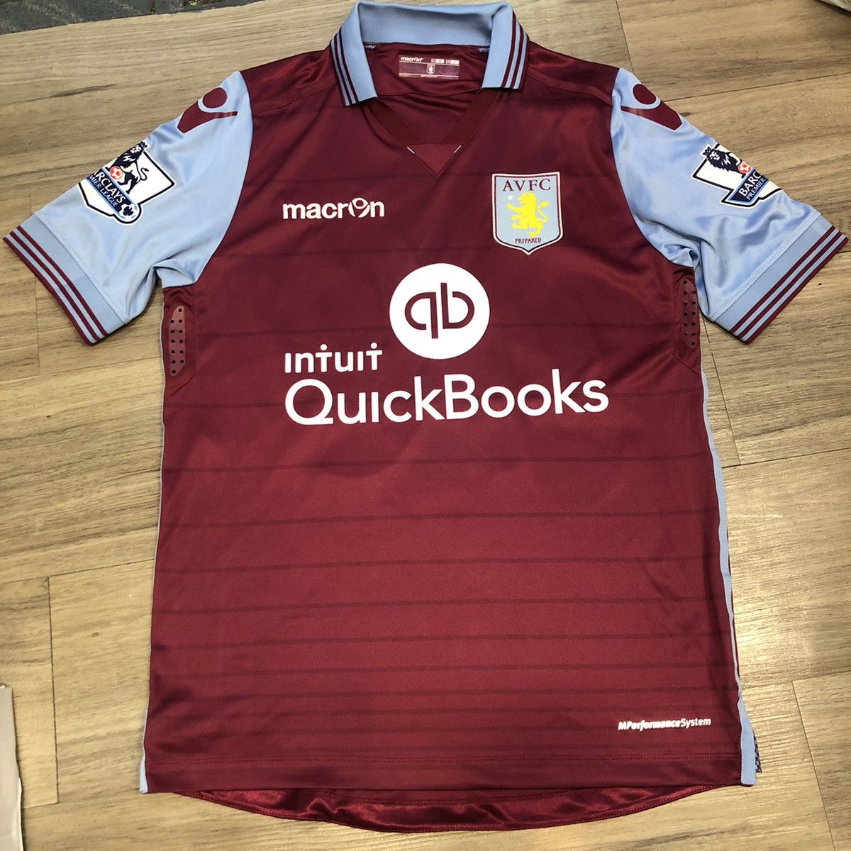 Macron Aston Villa 15 16 Home Shirt 40 Grealish