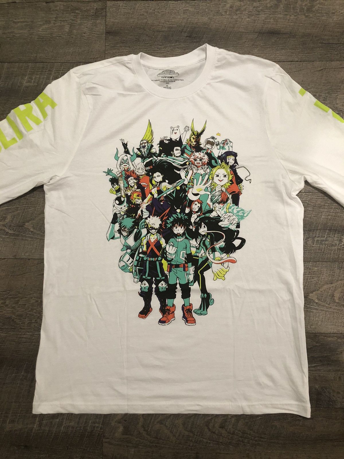 Japanese Brand My Hero Academia White Tee Shirt Size Small