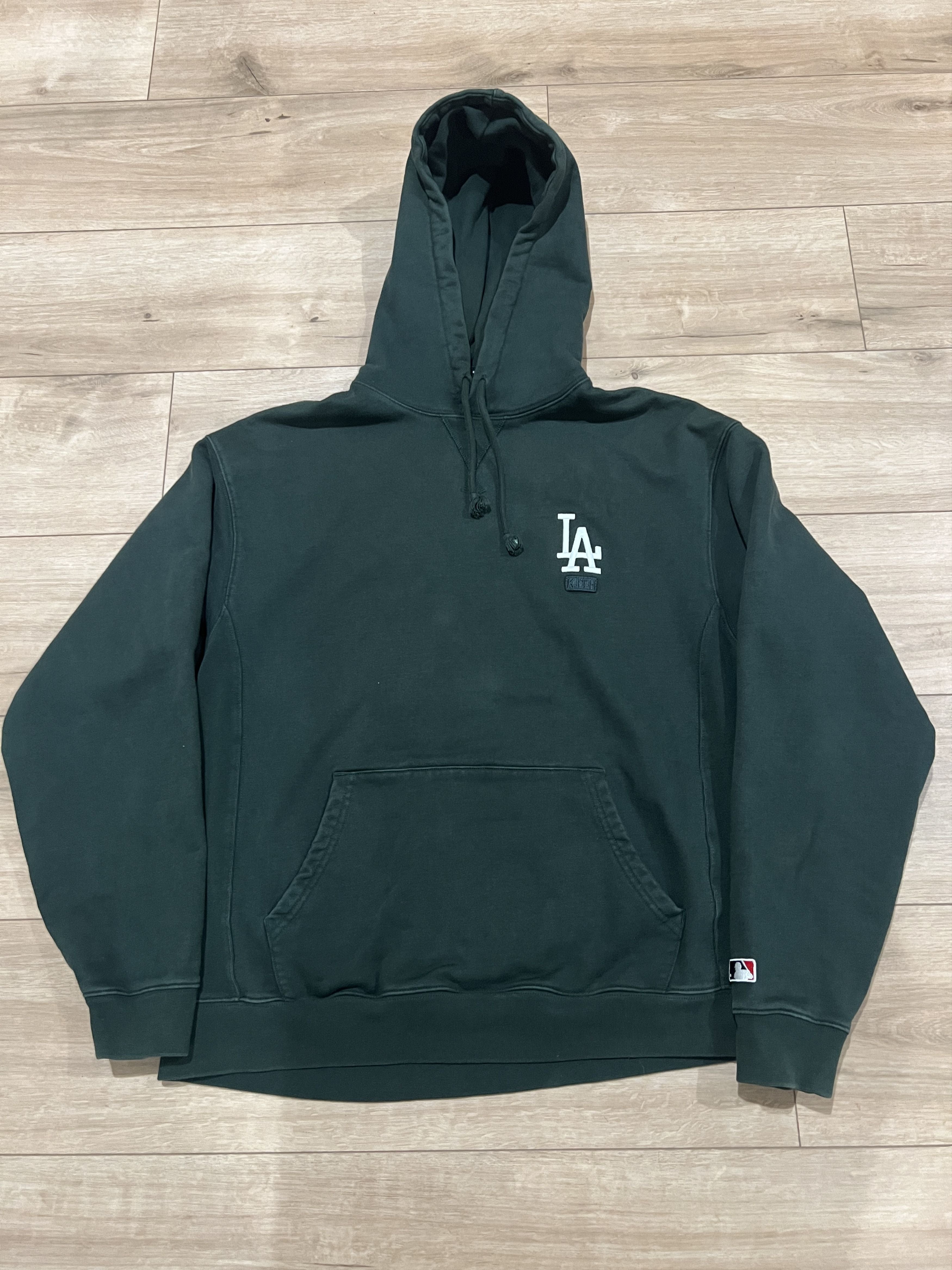 Kith X Mlb Los Angeles Dodgers Hooded Sweatshirt Green Large