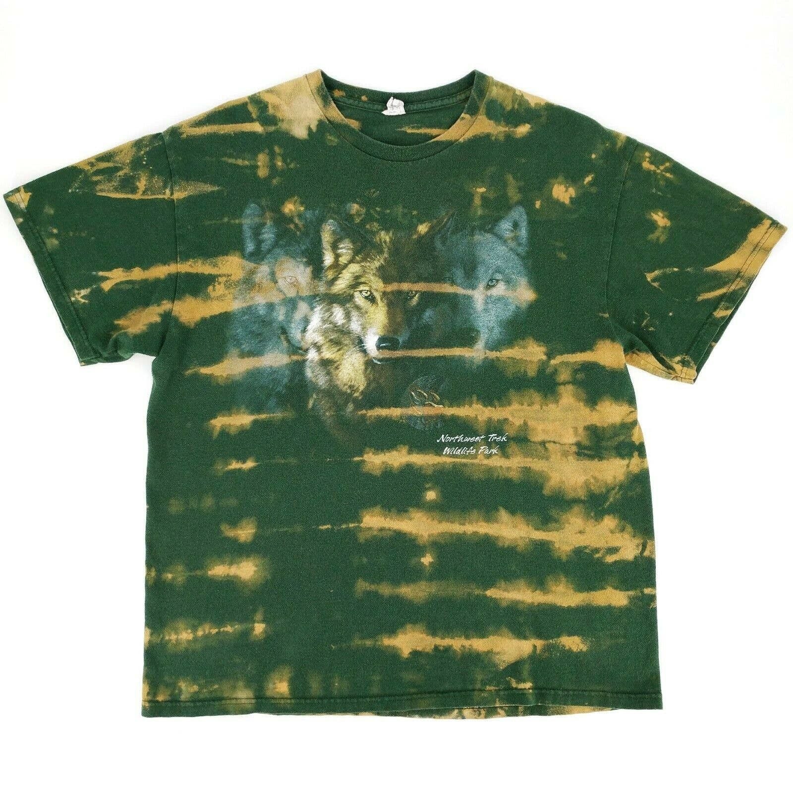Vintage Wolf Pack Custom Bleached Wildlife Graphic T Shirt Hoodie, Sweatshirt | FlexRushtees.com