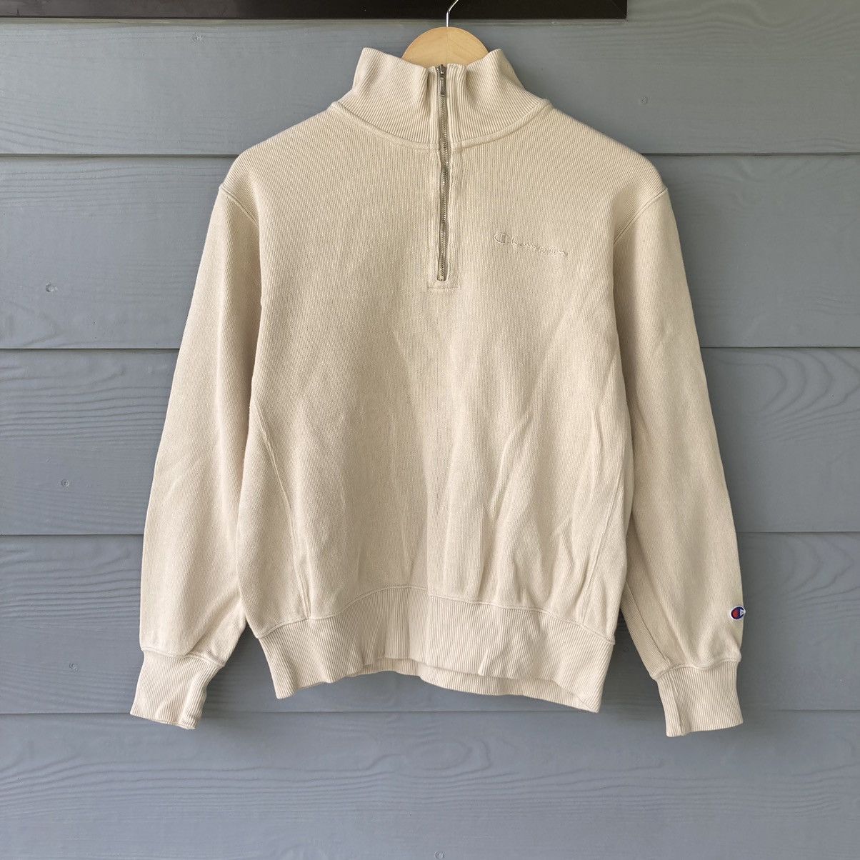 Vintage 90s Champion Quater Zipper Size M