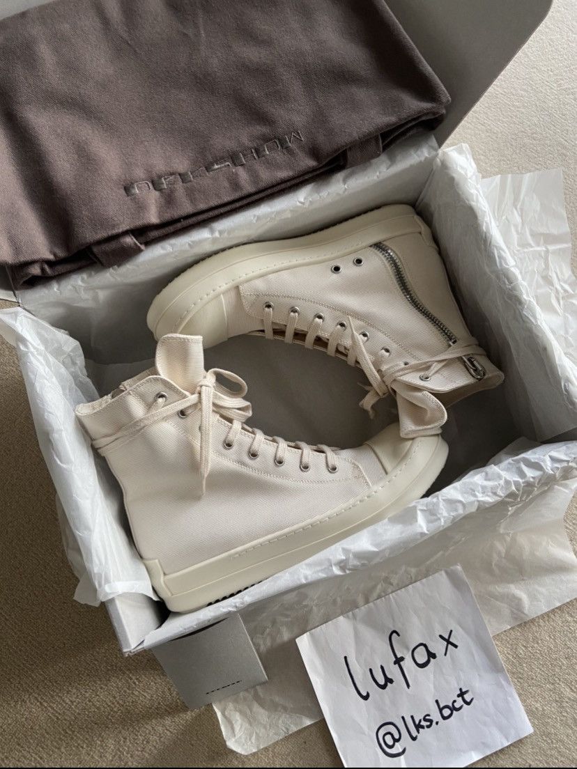 Rick Owens Drkshdw Bnib Drkshdw Womens Fw21 Ramones High Size 40 Milk Fceh2 T-Shirts, Hoodie, Sweatshirt