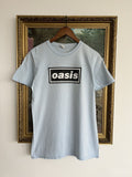 Vintage 2000s Oasis Britpop Blue Tee Hoodie, Sweatshirt | FlexRushtees.com