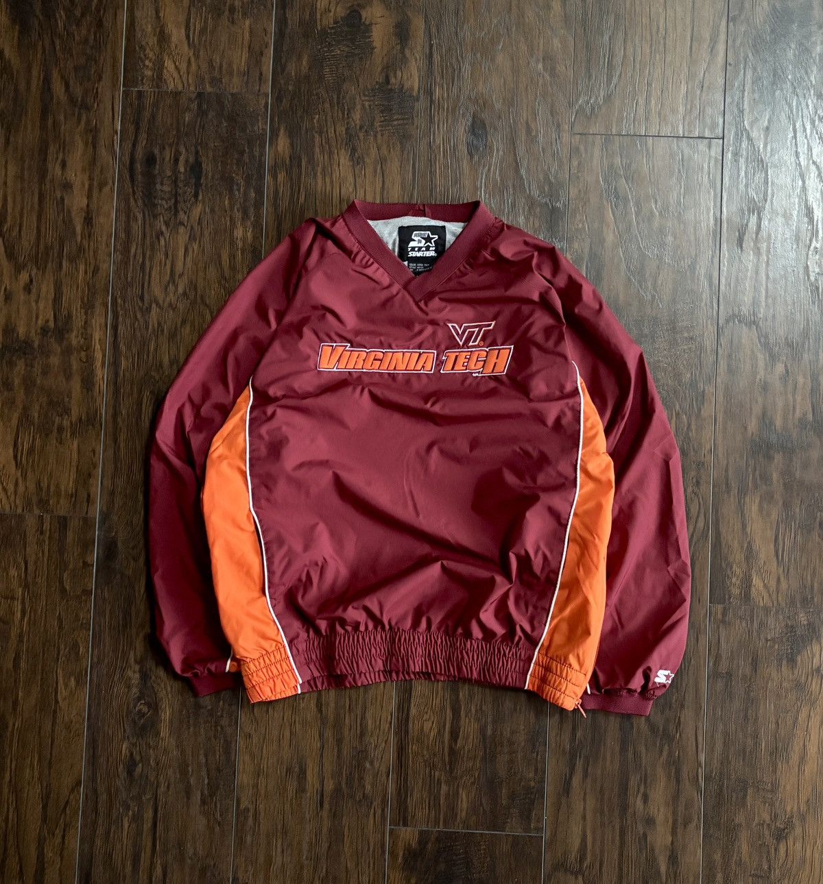 Starter Vintage Y2k Virginia Tech Starter Windbreaker Pullover