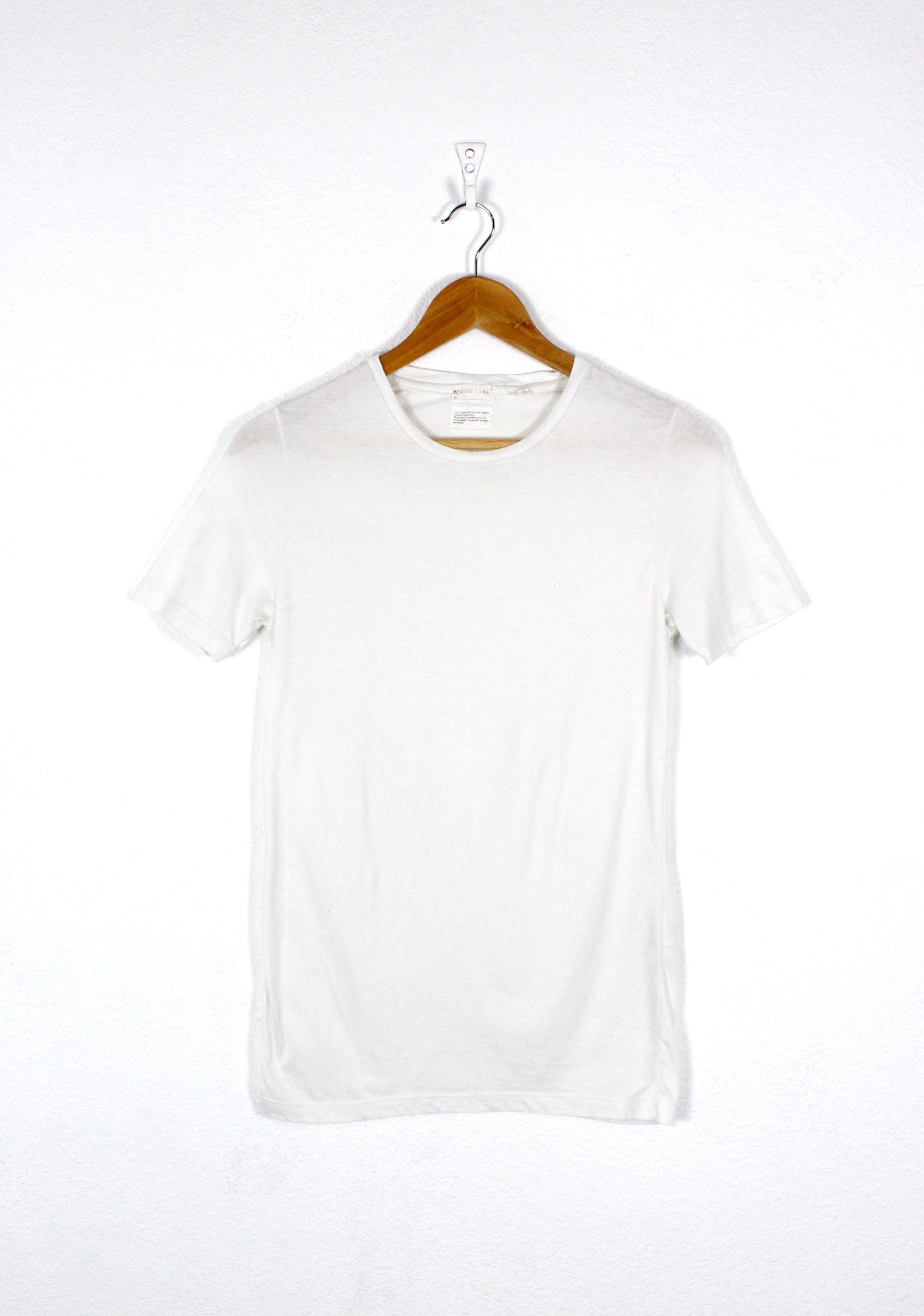 Lang Archive Helmut Lang Hl Logo White Tee T Shirt 90s Hoodie, Sweatshirt | FlexRushtees.com