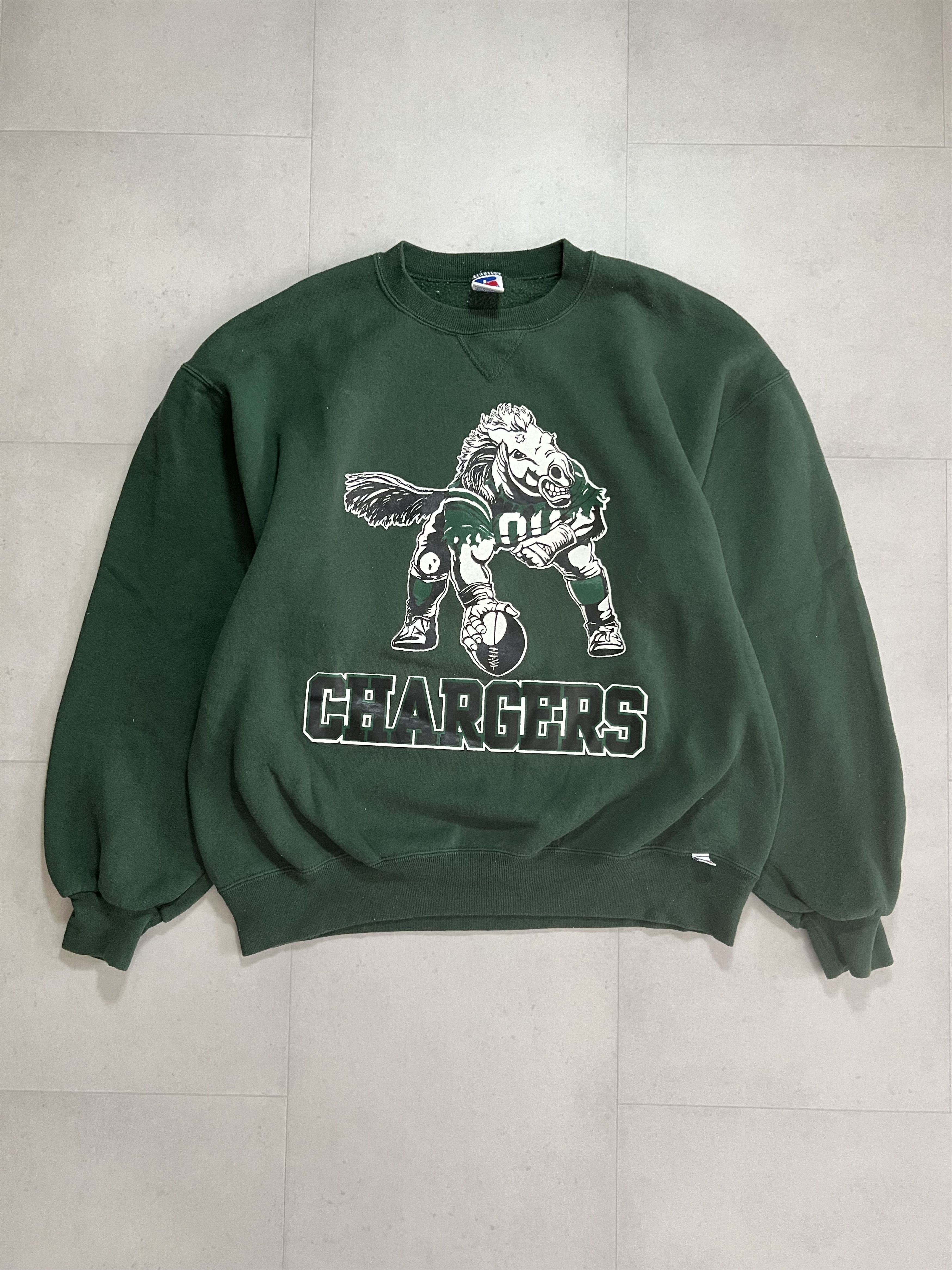 Vintage 90s Russell Chargers Crewneck