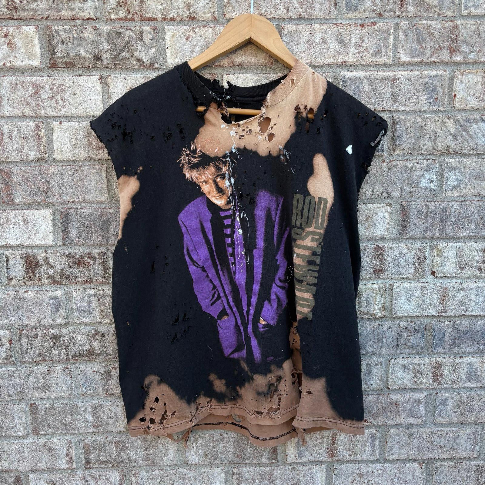 Giant Vintage Rod Stewart 1989 Tour Tshirt