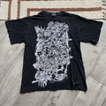 Vintage Very Rare Mushrooms Creepy Faces 90s Visual Trip T Shirt