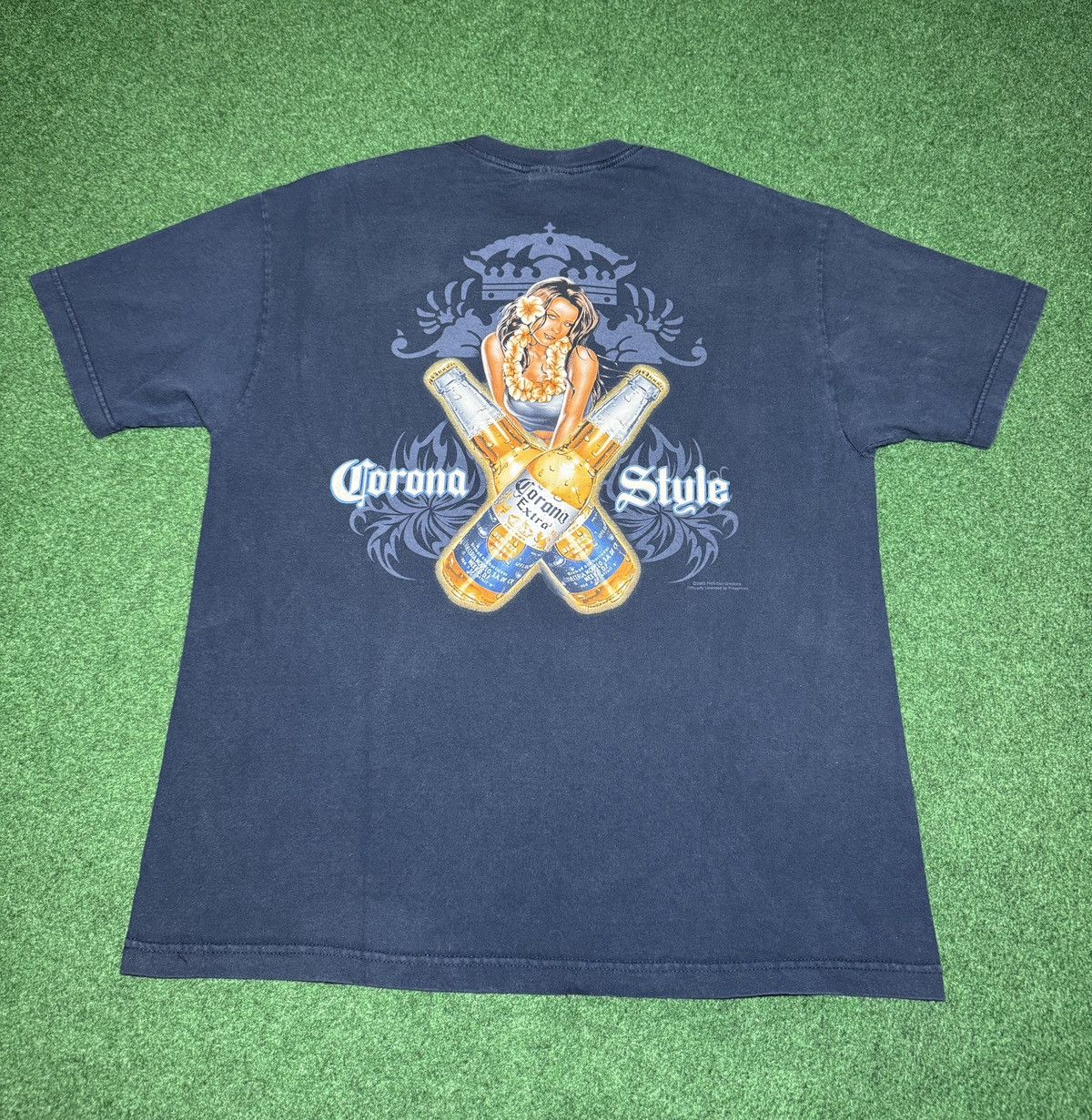 Vintage Y2k Corona Extra Corona Style Xl Beer Beach T Shirt