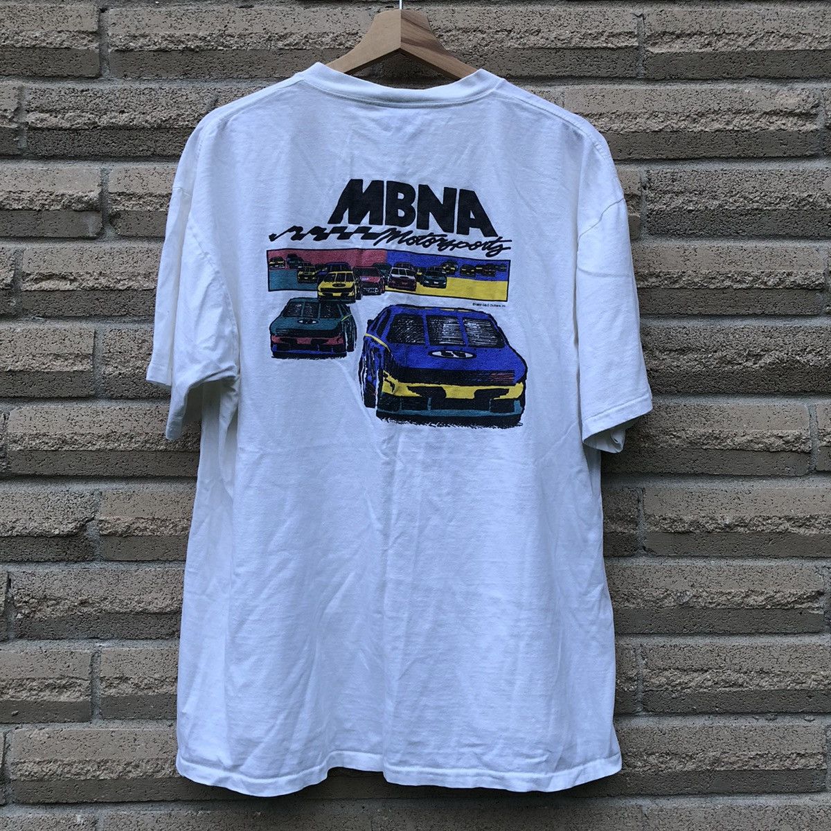 Vintage 90s Mbna Motorsport Racing Graphic T Shirt Oneita Xl Hoodie, Sweatshirt | FlexRushtees.com