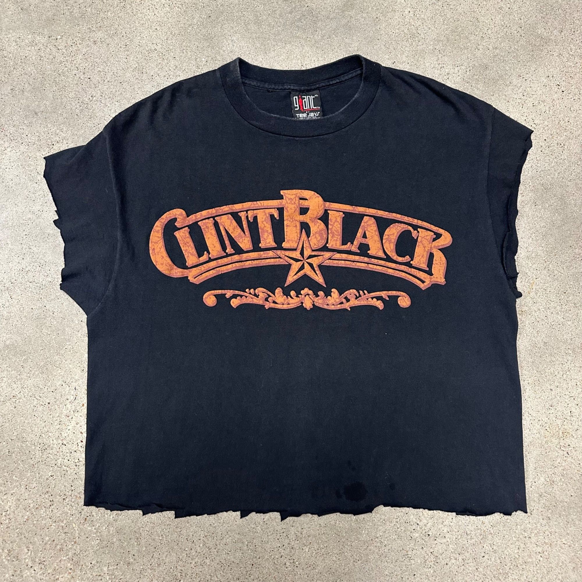 Giant X Vintage Vintage 1993 Clint Black Country American Tour Band Chopped