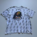 Vintage Y2k Bob Marley One Love Aop Art T Shirt Medium White Hoodie, Sweatshirt | AU16VibeMintTees.com