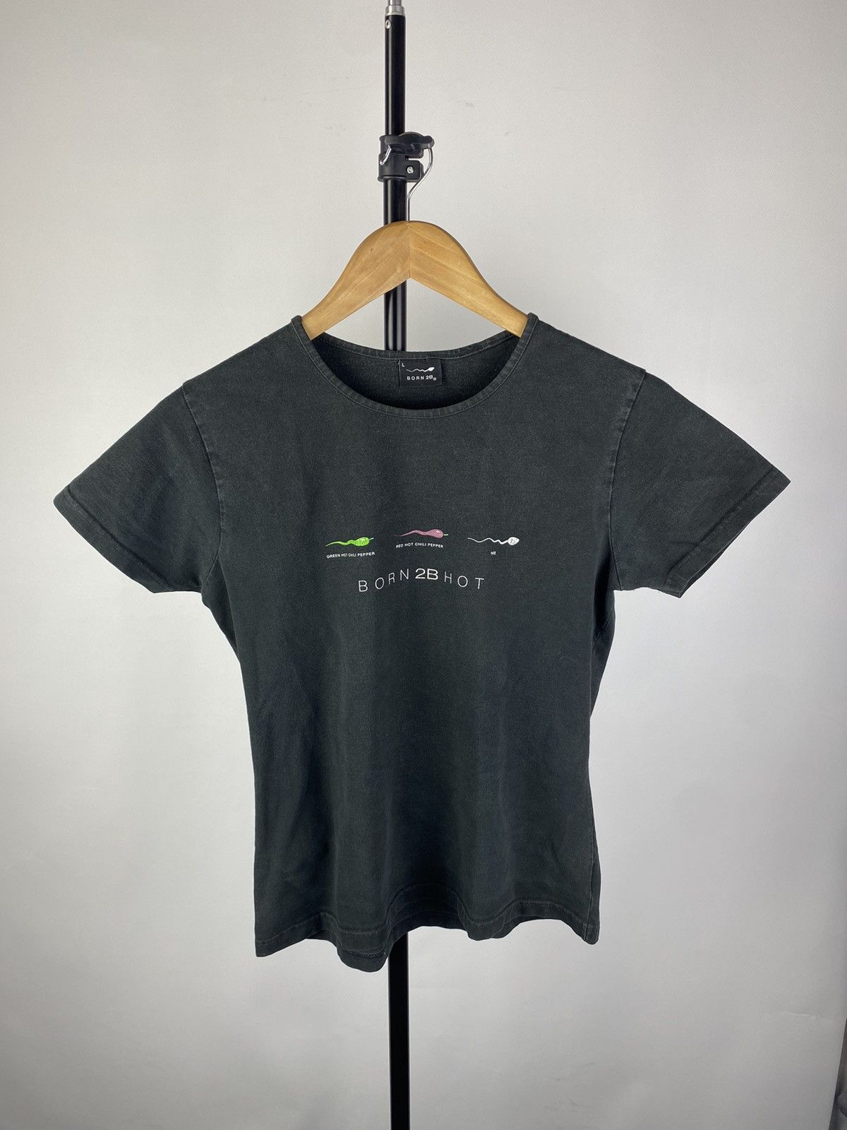 Vintage Vntg Born 2b Red Hot Chili Pepper Humor Art Tee Women Hoodie, Sweatshirt | AU16VibeMintTees.com