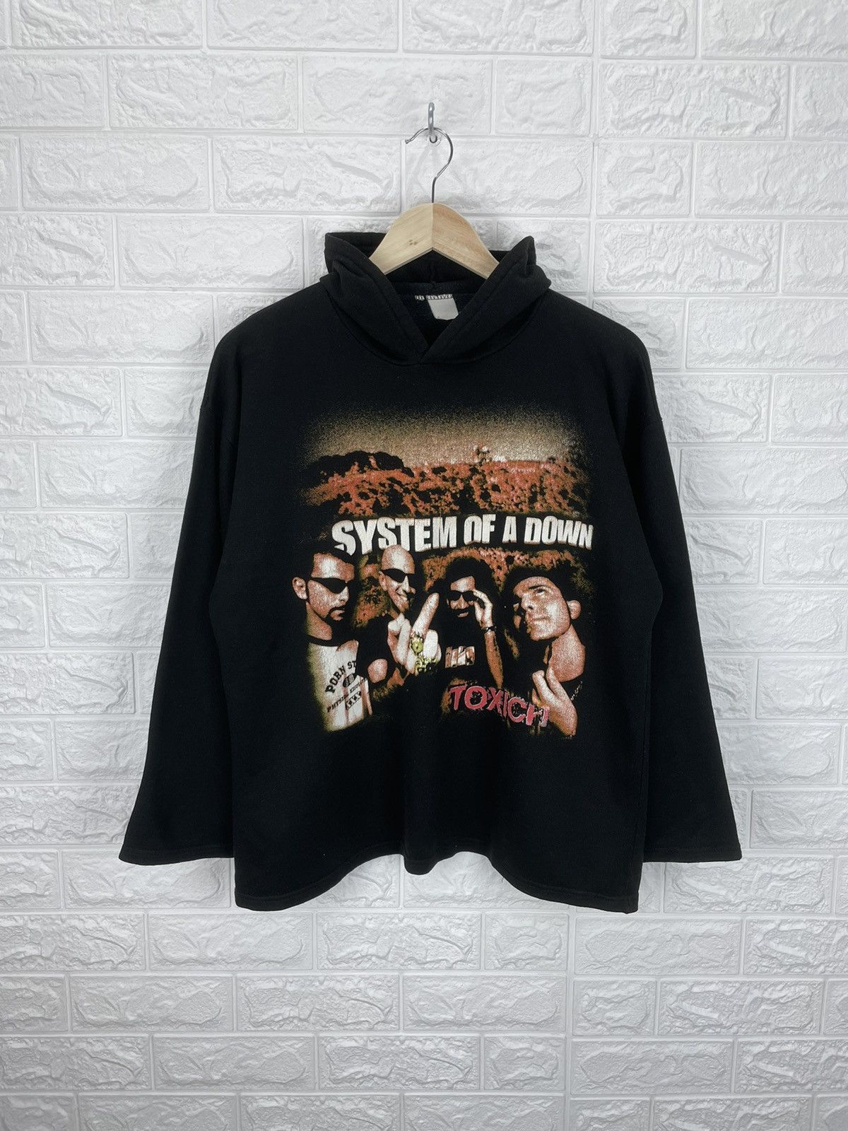 Vintage System Of A Down Toxicity Hoodie American Rock Band T-Shirts, Sweatshirt | FlexRushtees.com