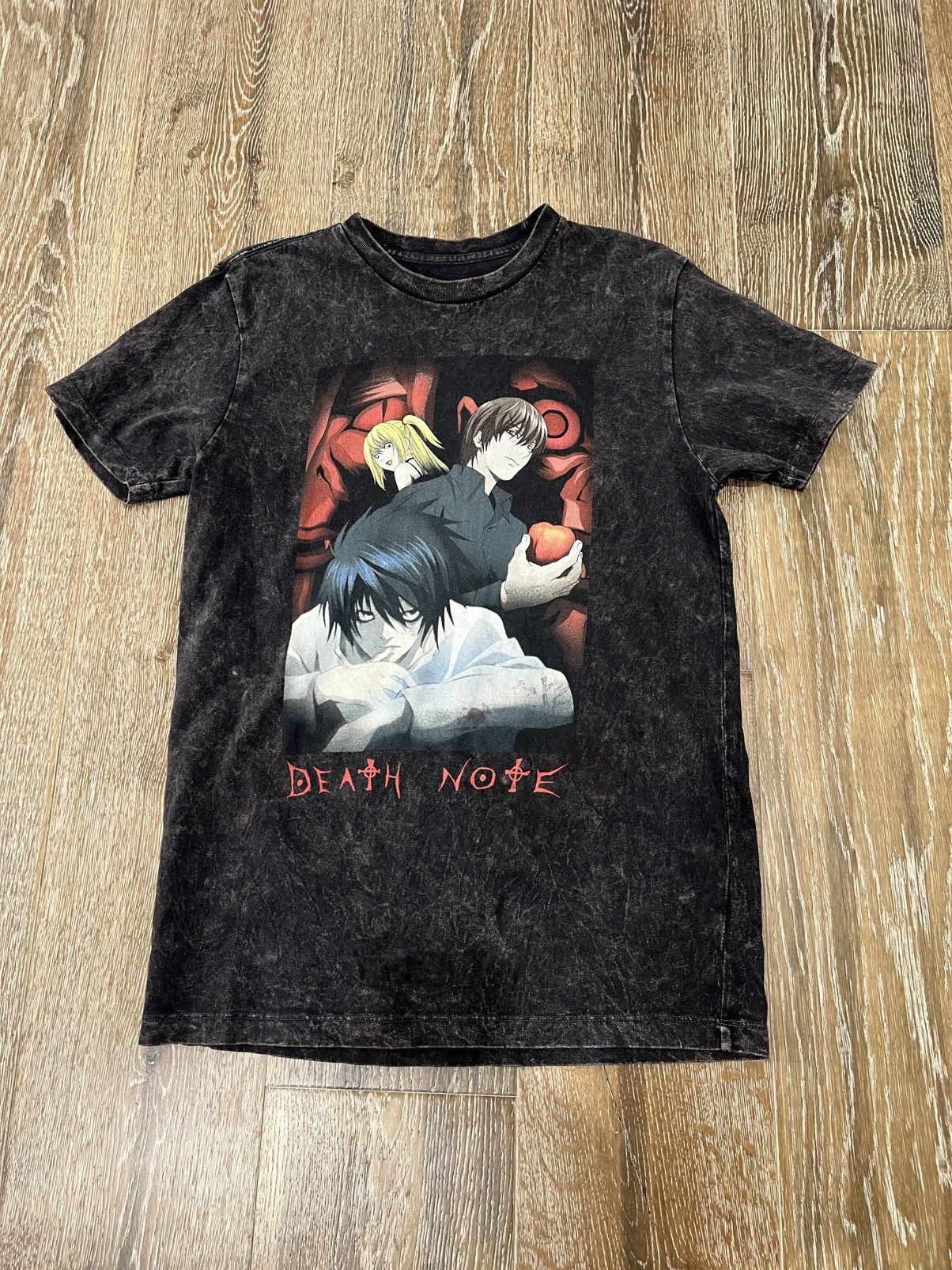 Japanese Brand Death Note Washed Faded Tee